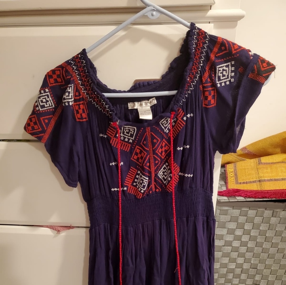 blue and red maxi